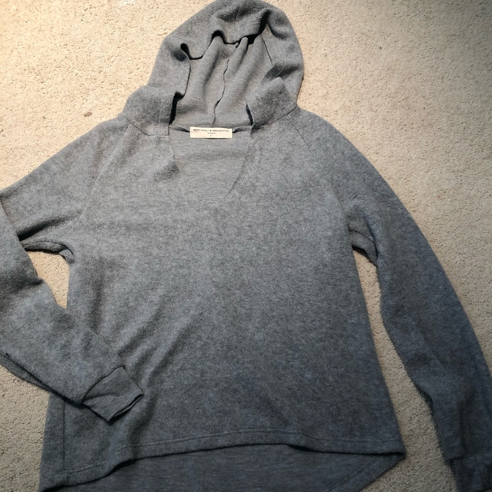 Project social T deep V hoodie